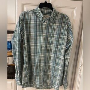 Duck Head Blue and Green Checkered Shirt